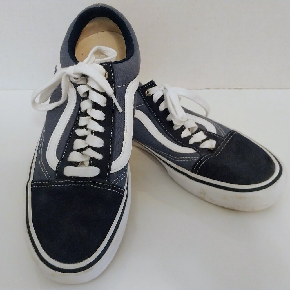 VANS BLUE SUEDE&CANVAS MEN"S SIZE 9 SNEAKER